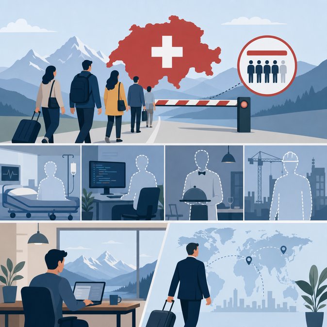Immigration cap vote could leave Switzerland short of EU workers, experts warn