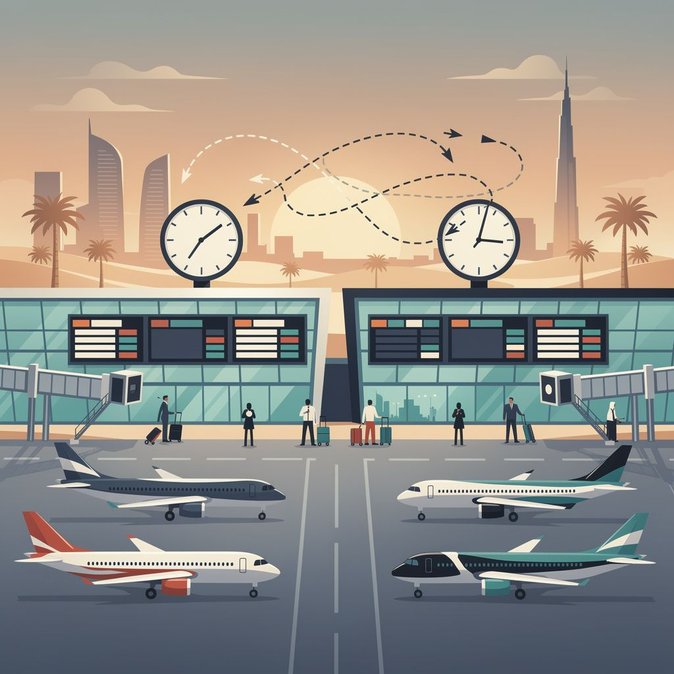 التوترات الإقليمية تؤدي إلى موجة جديدة من تأخيرات الرحلات وتعليق شركات الطيران في مطاري دبي وأبوظبي