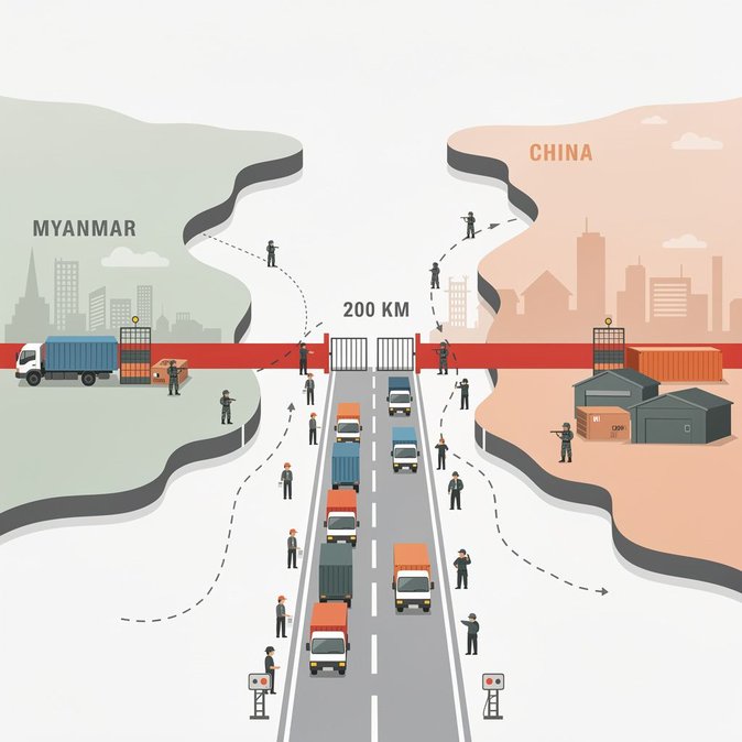 Wa Army orders 200-km border lockdown with China during National Day