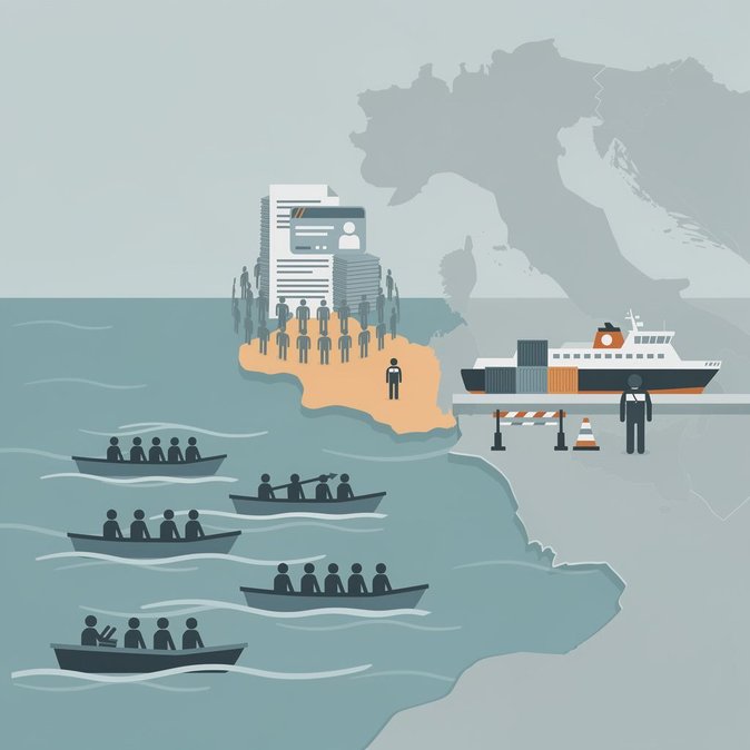 Italy’s daily migration dashboard shows arrivals up 31 % month-to-date