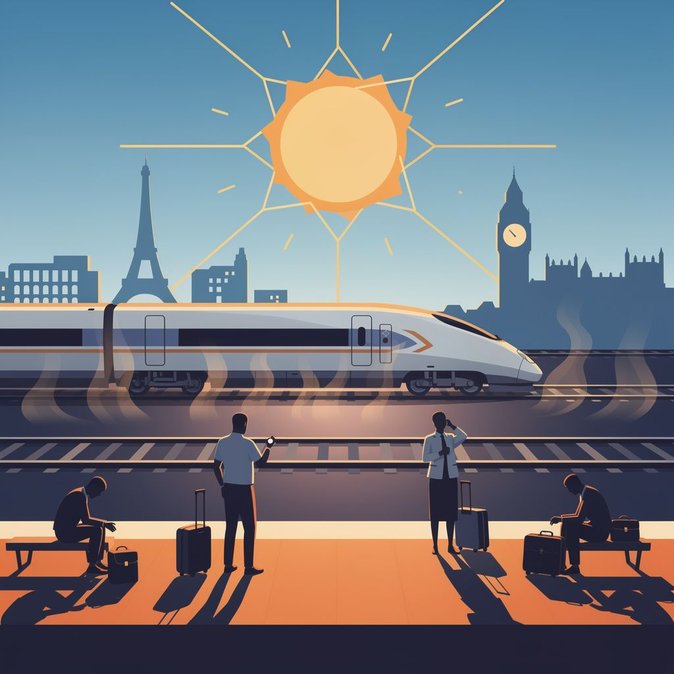 Exceptional heatwave forces Eurostar to cancel Paris–London trains