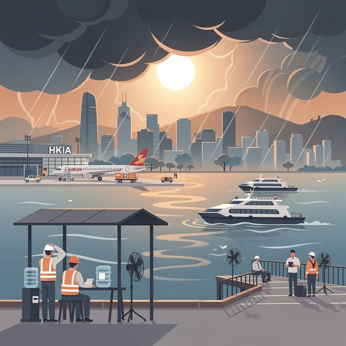 Calor extremo y tormentas provocan alerta sanitaria para viajeros en Hong Kong