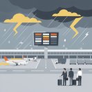 Alerte aux orages violents à l'aéroport de Shenzhen Bao’an, les voyageurs sont prévenus de possibles retards