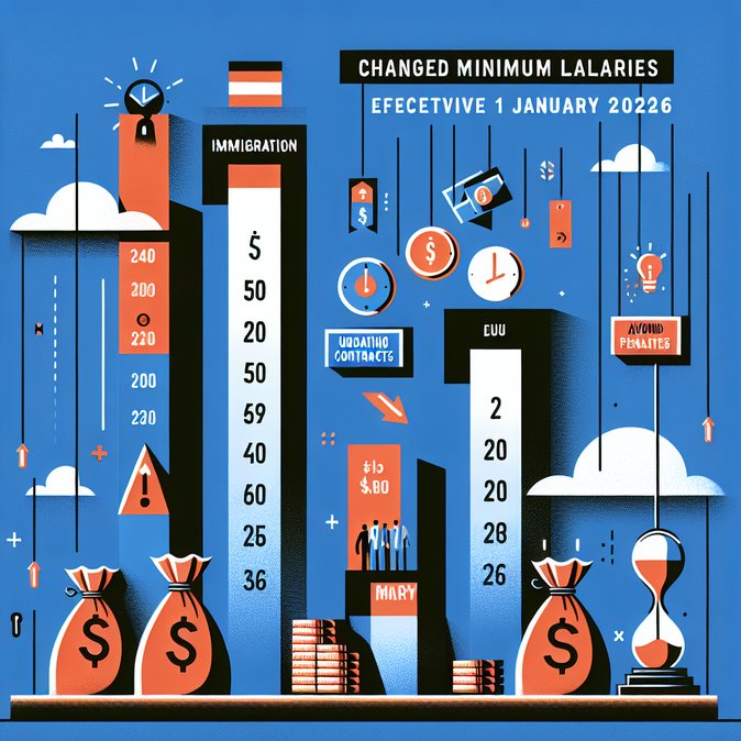 Austria raises 2026 minimum-salary thresholds for Red-White-Red Card and EU Blue Card