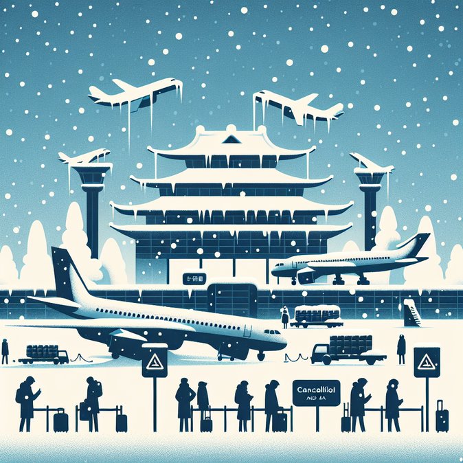 Region-wide flight delays hit Beijing, Tokyo and Delhi as winter weather rolls across Asia