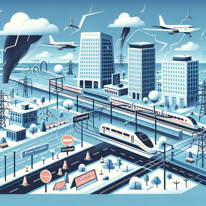 Storm Goretti batters UK, grounding flights and paralysing ground transport