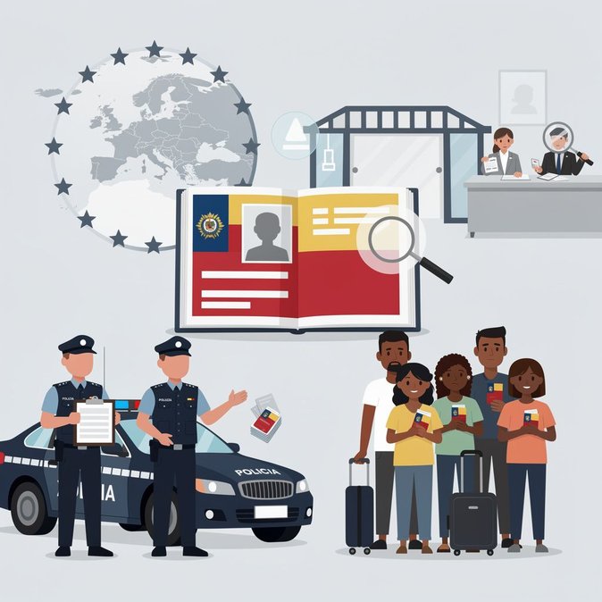 Police Dismantle Sabadell Ring Smuggling Dominicans into Schengen with Fake Colombian Passports