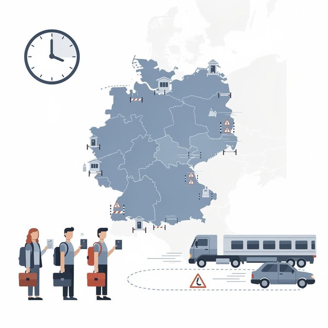 L'Allemagne va rétablir les contrôles aux frontières terrestres à partir du 16 septembre