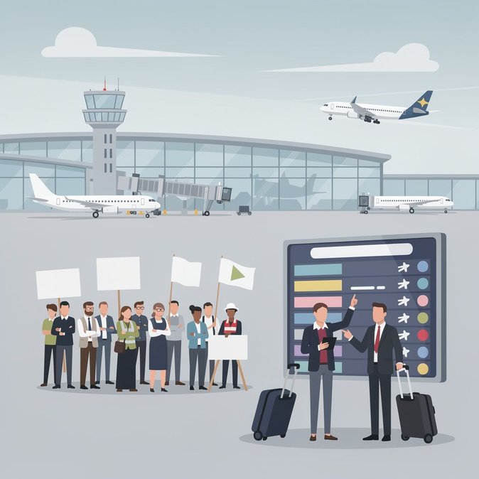 Prague Airport unions enter strike-readiness; operations continue normally