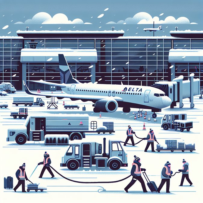 Delta pre-emptively cancels flights in five states, issues expanded waivers for Winter Storm Fern