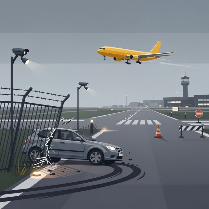 Runway Closed After Vehicle Smashes Perimeter Fence at Leipzig/Halle Airport