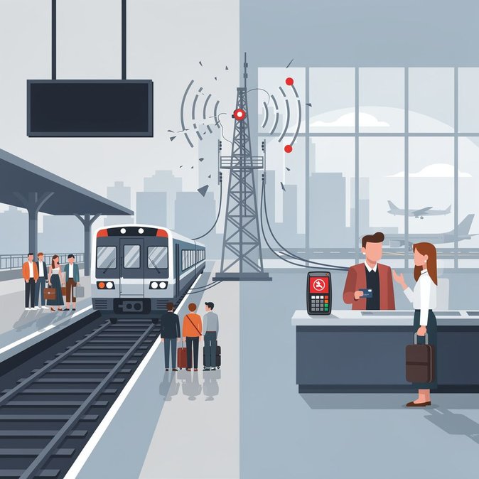 Nationwide Telstra outage snarls domestic rail and airport payments, jolting business travellers