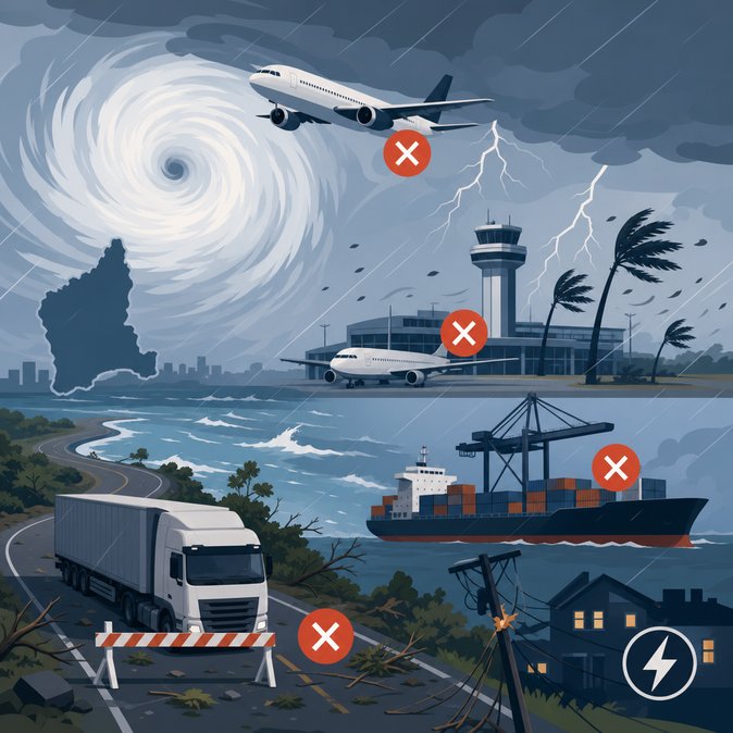 Severe Storm Grounds Flights and Disrupts Supply Chains across Western Australia