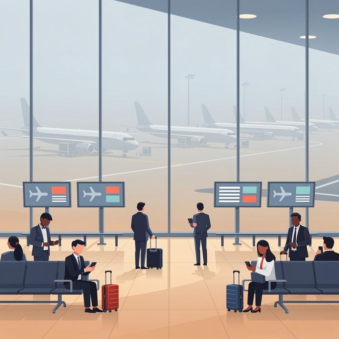 La niebla matutina provoca retrasos de dos horas en vuelos en el Aeropuerto Internacional de Dubái