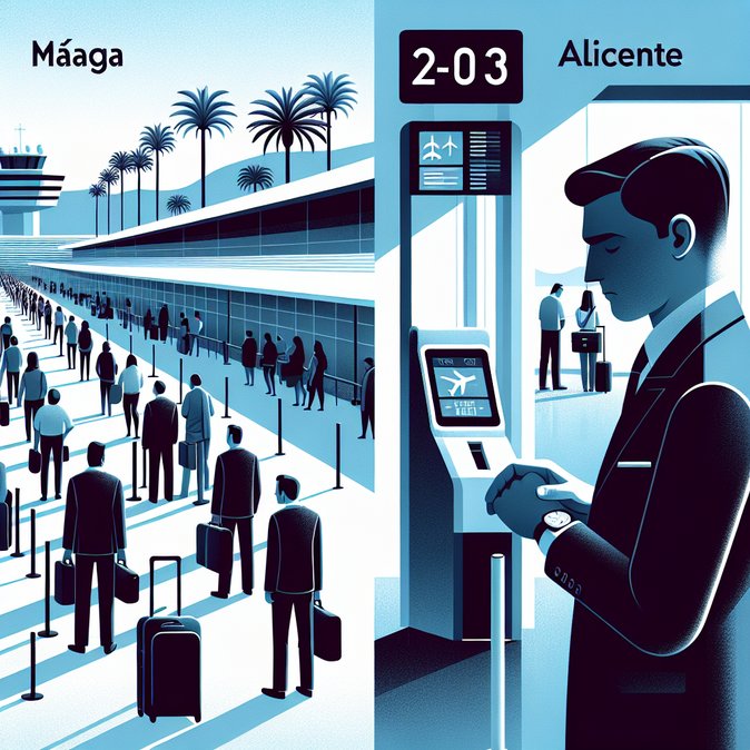 Biometric EES kiosks create two-hour queues at Málaga-Costa del Sol and Alicante-Elche airports