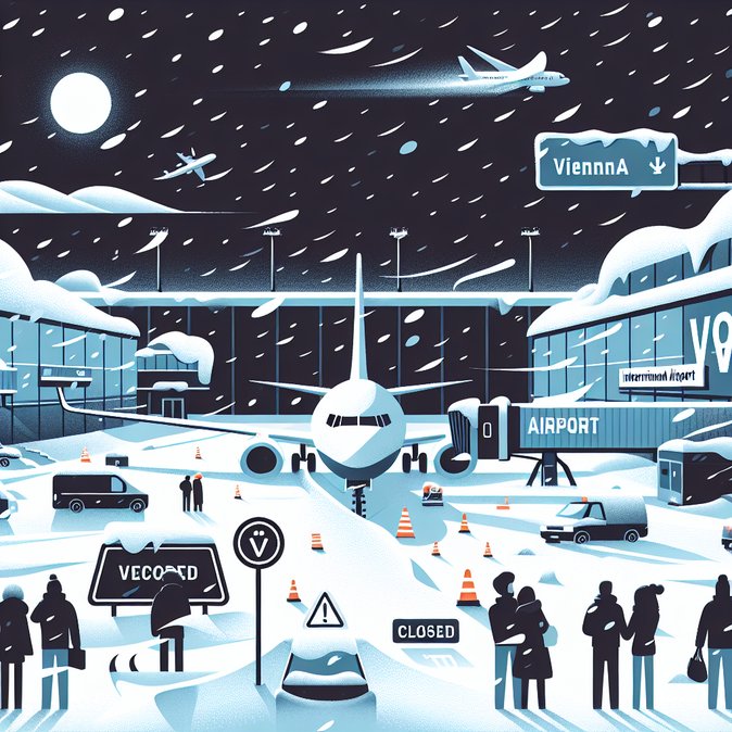 Historic Snowstorm Forces Vienna Airport to Shut Down, Crippling Business Travel Across Austria