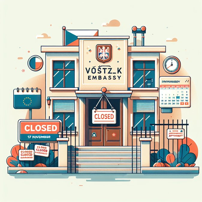 捷克驻海牙大使馆将于11月17日关闭——出行团队需重新安排签证预约