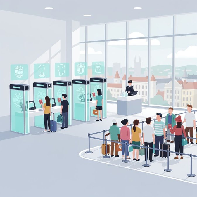 Entry/Exit System triggers long queues at Kraków Airport as summer peak begins