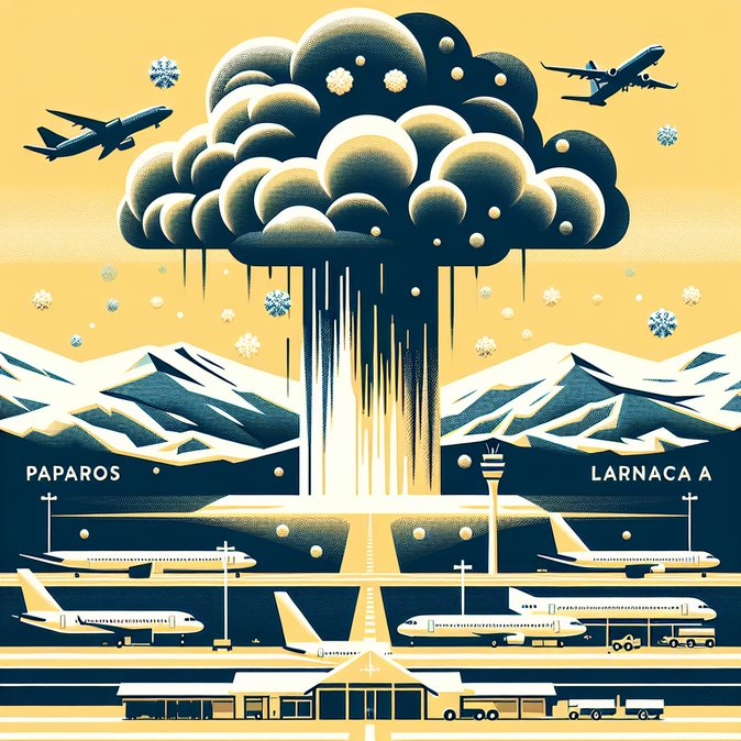 Yellow Weather Alert Threatens Flight & Road Disruptions Across Cyprus