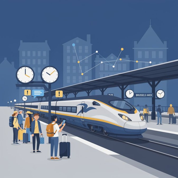 Eurostar warns of delays at Brussels-Midi amid network-wide disruptions on 7 July