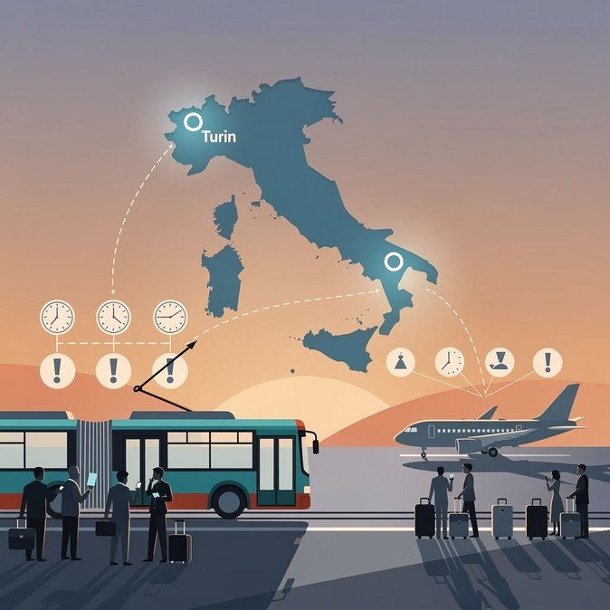 Strikes Disrupt Mobility: Turin Local Transport and Calabria Regional Air Staff Walk Out