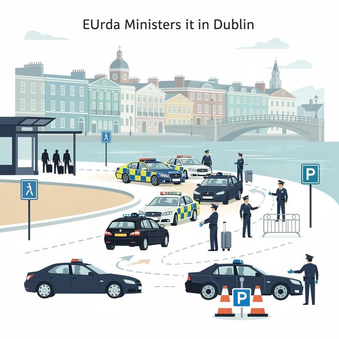 Mayor seguridad y restricciones de tráfico por la reunión de ministros de Comercio de la UE en Dublín