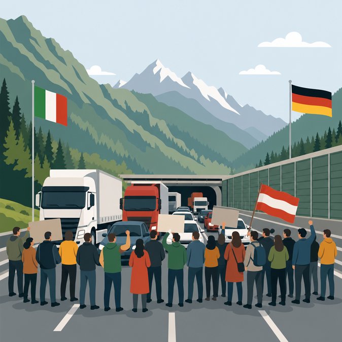 Brenner Bottleneck: Alpine Protest Shuts Key Corridor Between Italy and Germany