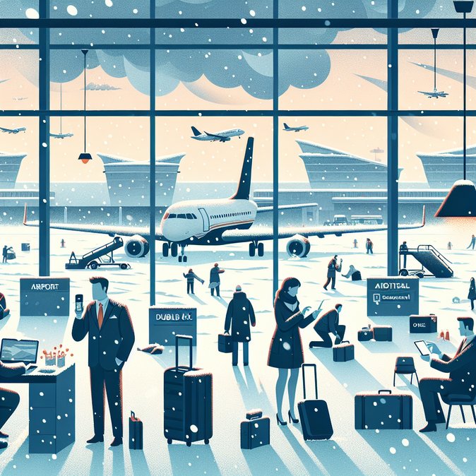 Trans-Atlantic travel hit as U.S. snowstorm triggers multi-hour delays from Dublin