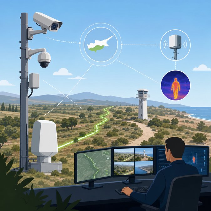 Cyprus Deploys High-Tech Surveillance Along the Green Line to Curb Irregular Crossings