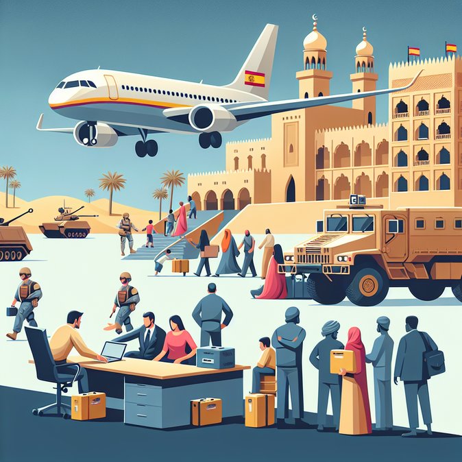 Spain airlifts first group of citizens from Abu Dhabi as government activates region-wide evacuation plan