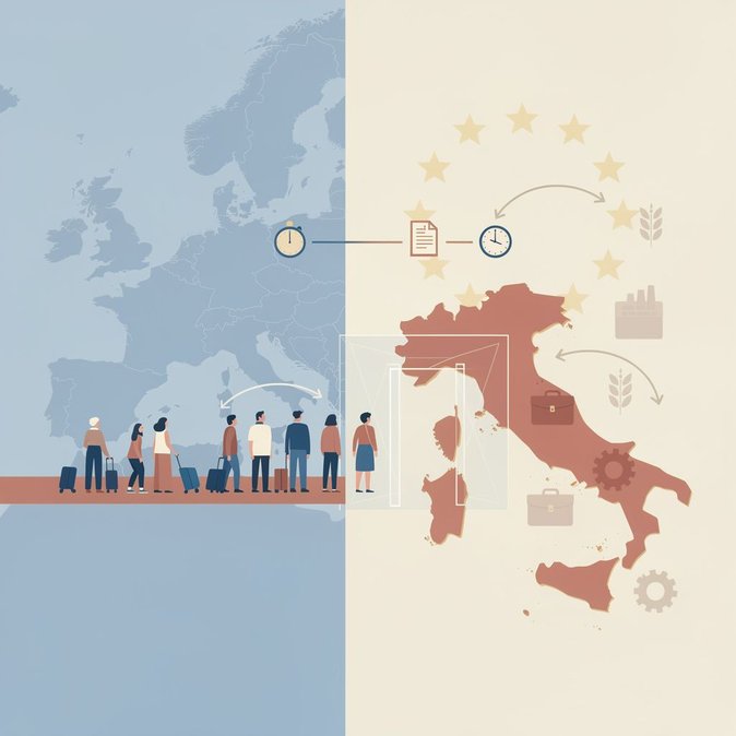 Italia activa el Pacto de Migración y Asilo de la UE con procedimientos fronterizos acelerados