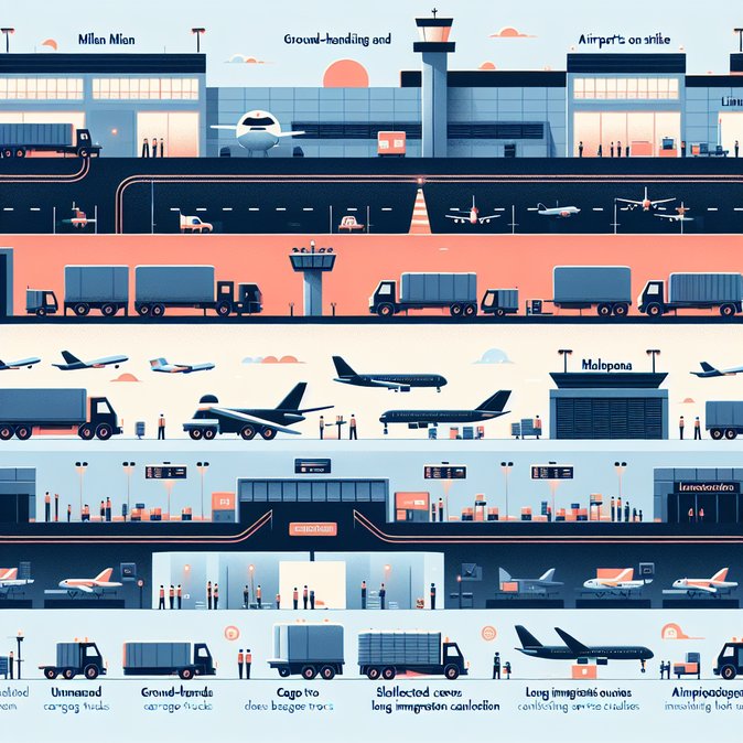Milan airports brace for 24-hour ground-handling strike on 18 March