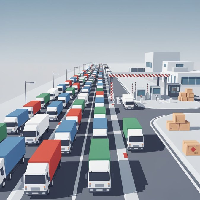 Une file d'attente de camions de 33 heures à Koroszczyn–Kozlovichi met en lumière les goulets d'étranglement du corridor biélorusse