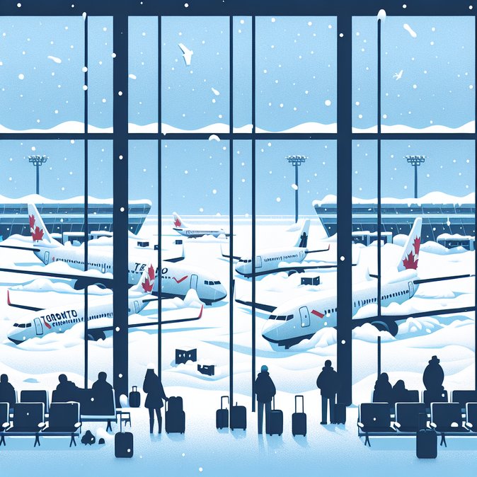 Snowstorm Paralyses Toronto Pearson, Stranding Thousands and Disrupting Global Itineraries