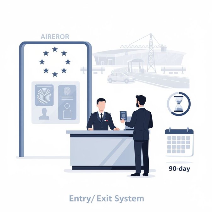 Le Système d’Entrée/Sortie Schengen entre en vigueur – Premières files d’attente signalées dans les aéroports et aux frontières terrestres polonaises