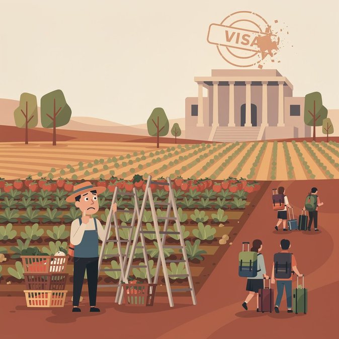 Nationals criticise new Working Holiday Maker caps amid harvest labour crunch