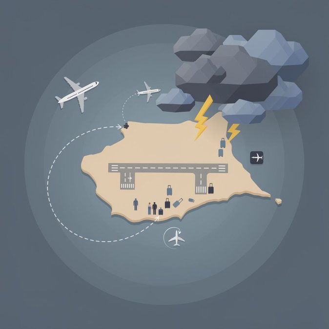 Thunderstorms Force Flight Diversion as Cyprus Activates CY-Alert System