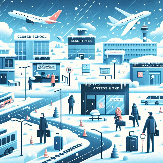 暴雪来袭，英国首场冬季大考：航班停飞、铁路中断、欧洲之星列车瘫痪