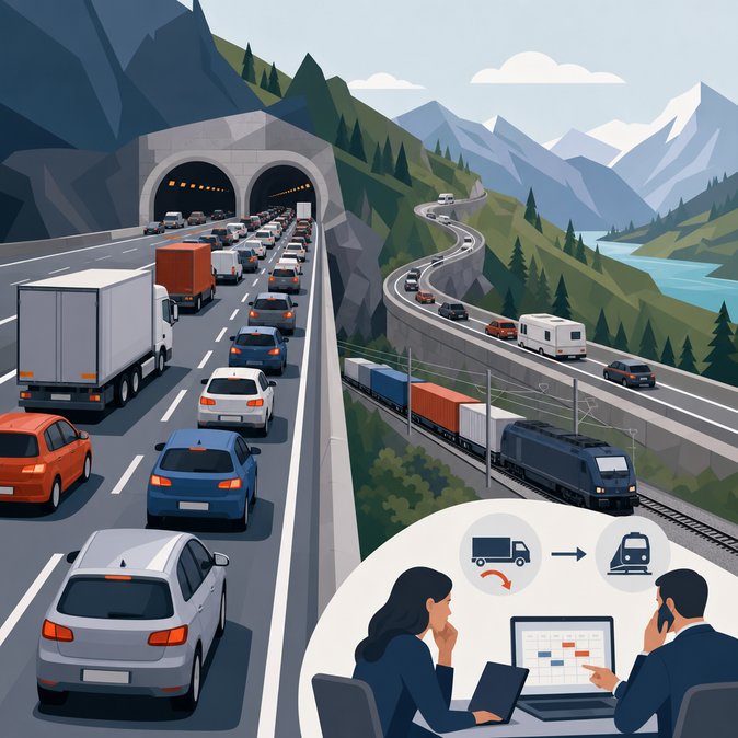 Ascension Day Exodus Creates 10-Kilometre Tailbacks at the Gotthard, Disrupting North-South Business Travel