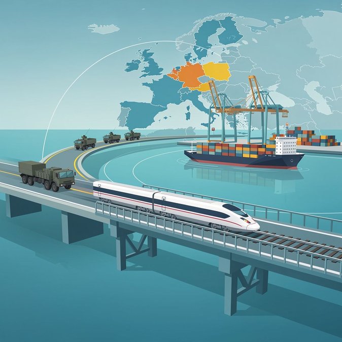 La Commission européenne lance un appel à projets de 1,1 milliard d'euros pour moderniser les liaisons ferroviaires, portuaires et de mobilité militaire du réseau TEN-T