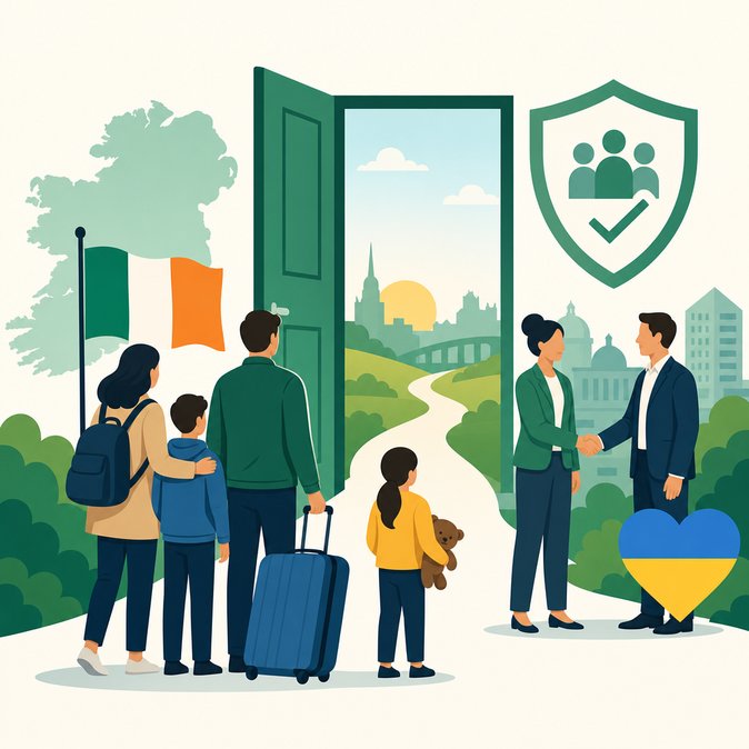 Ireland Creates ‘Stamp 4 Transition Scheme’ to Give 70,000 Ukrainians a Long-Term Immigration Pathway