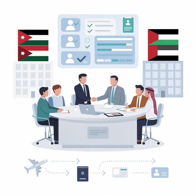 Jordanian embassy delegation visits UAE’s ICP to streamline bilateral visa and residency processes