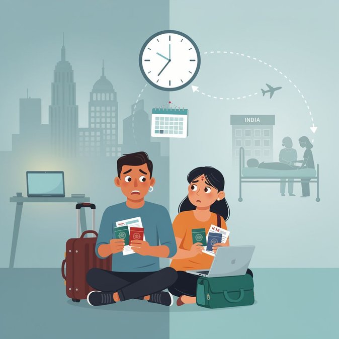 H-1B travel anxiety: Indian couple fear job loss if they fly home for family emergency