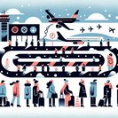 Storm of cancellations and delays strands travellers at Paris and other European hubs