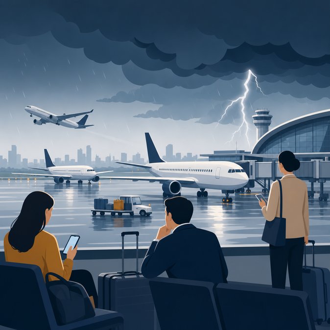 Orages à Delhi : Aéroports et compagnies aériennes émettent des conseils de voyage