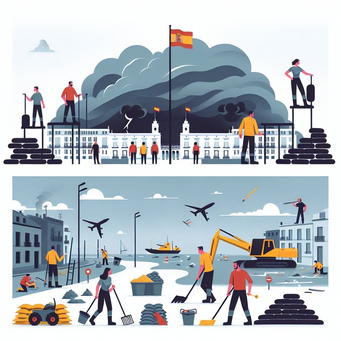 Spain braces for second storm in a week after floods kill two and displace 11,000