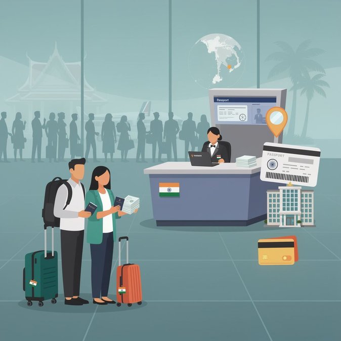 Tailandia restablece el requisito de visa a la llegada para viajeros indios y elimina la entrada sin visa por 60 días