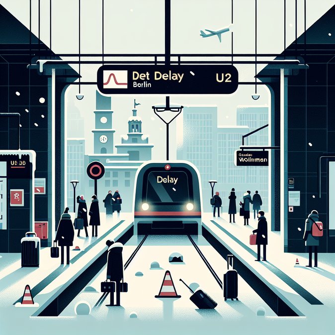 Icy conditions cut U2 subway line in Berlin, compounding commuter woes after airport closure