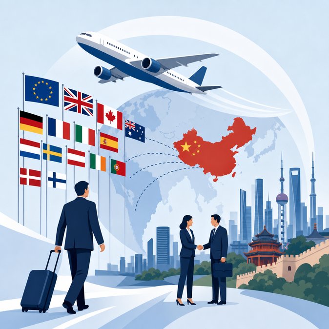 Beijing renews 30-day visa-free access for 50 countries, adds certainty for EU business travellers