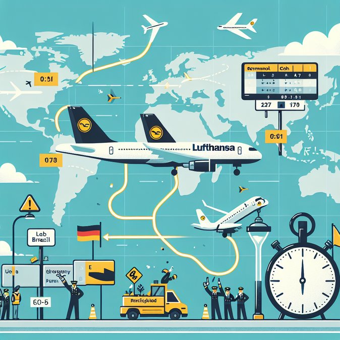 Lufthansa pilot strike cancels 570 flights on 13 April, hitting Brazil–Germany routes